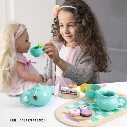 Детский игрушечный чайный набор с десертами и аксессуарами «Волшебный Чайный Сервиз» фото 6